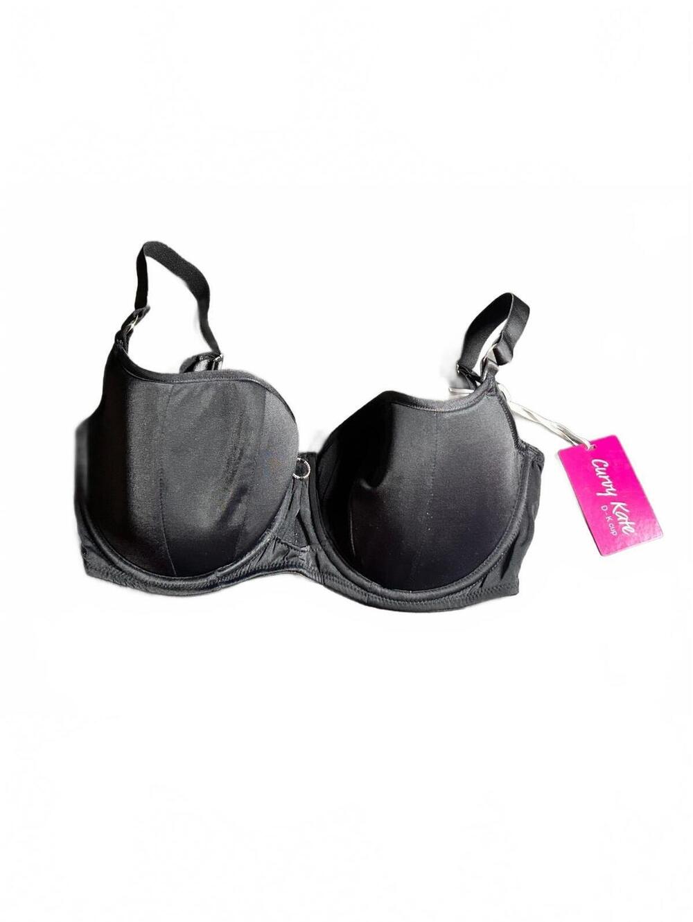 CURVY KATE black Underwired boost me up padded balcony bra 32 H NWT